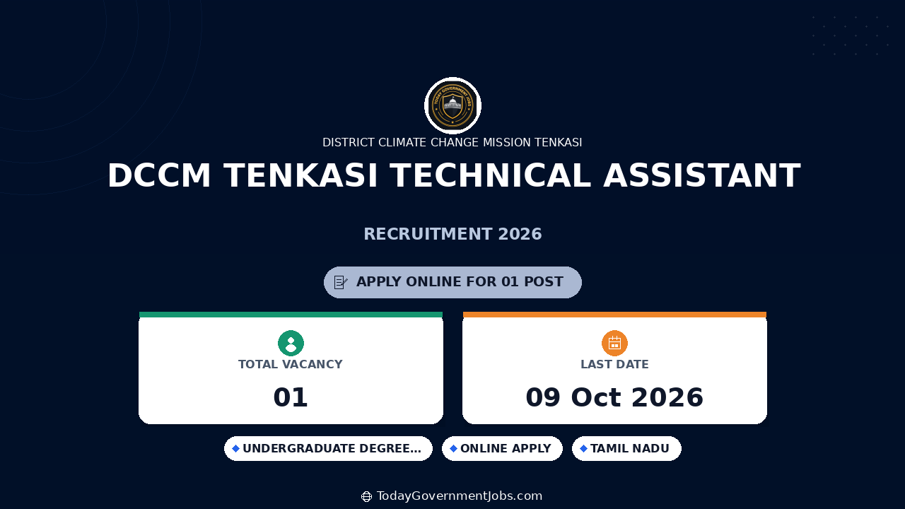 DCCM Tenkasi Technical Assistant Recruitment 2026